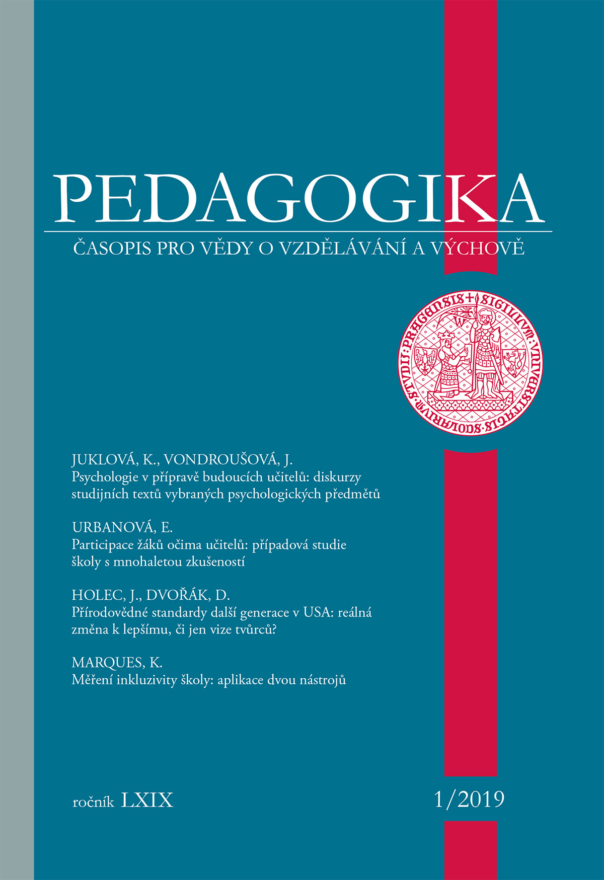 					Náhled Vol 69 No 1 (2019)
				