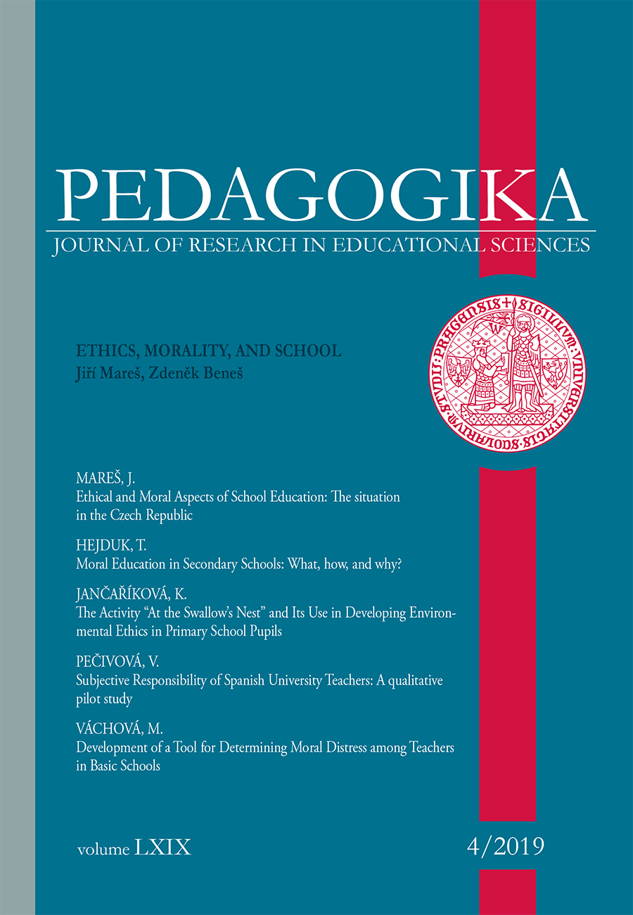 					Náhled Vol 69 No 4 (2019): Ethics, Morality, and School
				