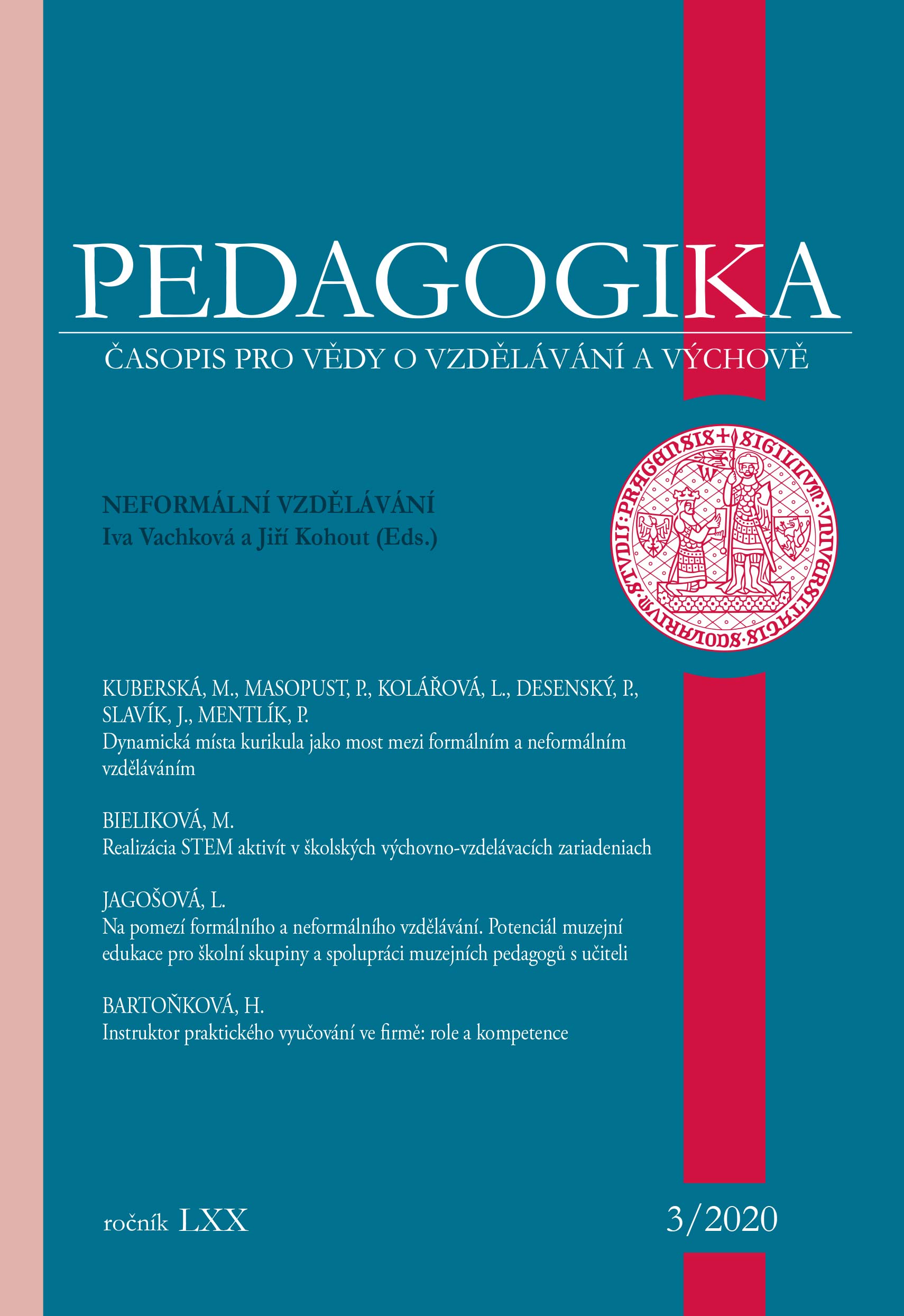 					Náhled Vol 70 No 3 (2020): Neformální vzdělávání
				